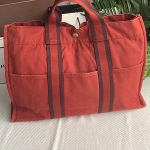 Hermes. Authentic. Canvas Tote.